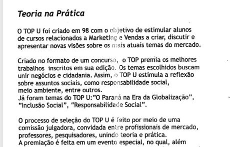 2004 – Top Universitário- – material apresentação 2004 - Top Universitário- - material apresentação