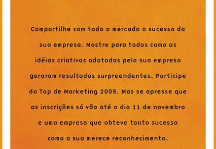 2005 – Top Marketing – email 2005 - Top Marketing - email